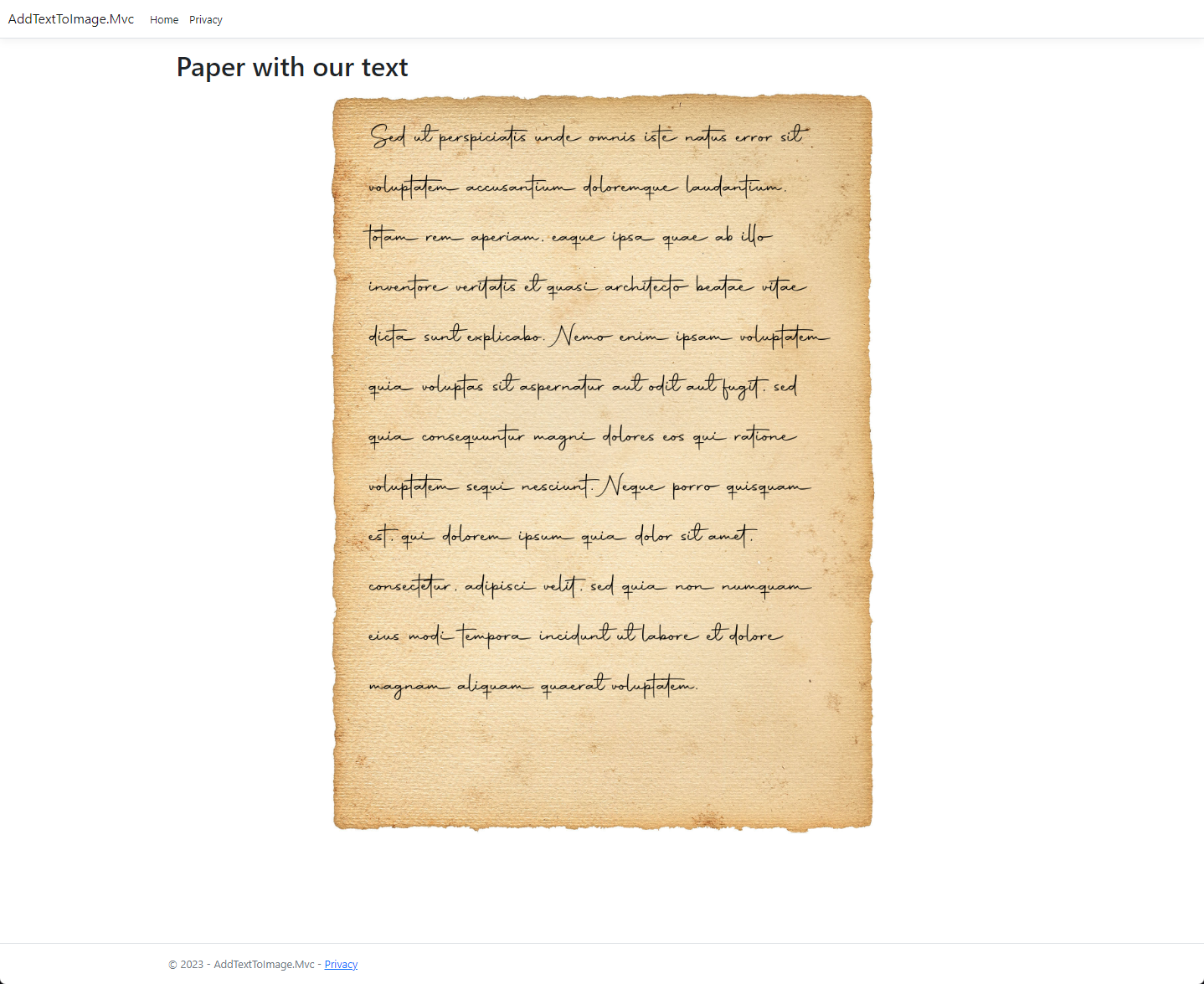 How to add text to an image with C# in dotnet
