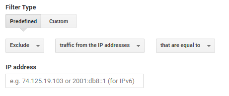 How to exclude own visits (online and development) from Google Analytics
