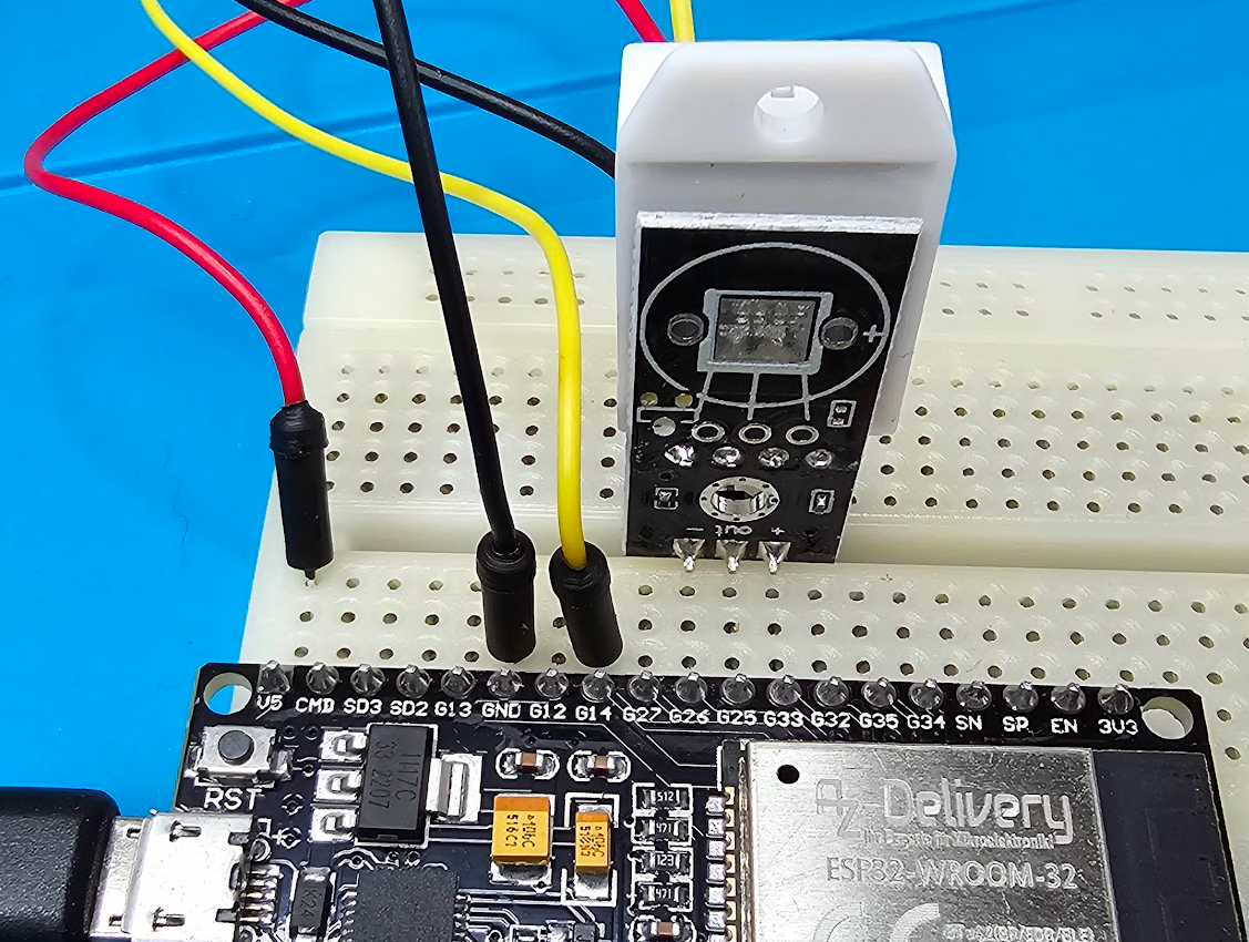 Read temperature and humidity with ESP32 and DHT22 temperature and humidity sensor